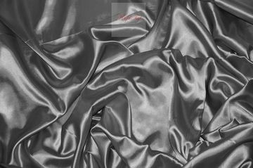 Шторы Silky (графит, тёмно-серый) из однотонного люкс-сатена