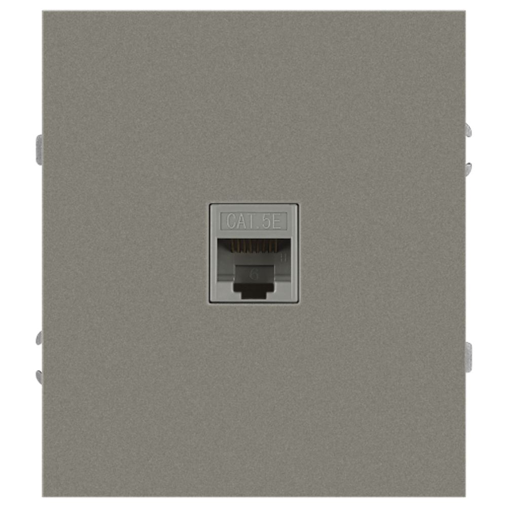 Розетка ЭРА Arktik 16-3107-07 информационная RJ45 титан | Эра Arktik