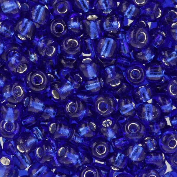 Бисер Zlatka 8/0 (2.9 мм), 100 г (10х10 г), №0028 т.синий, GR
