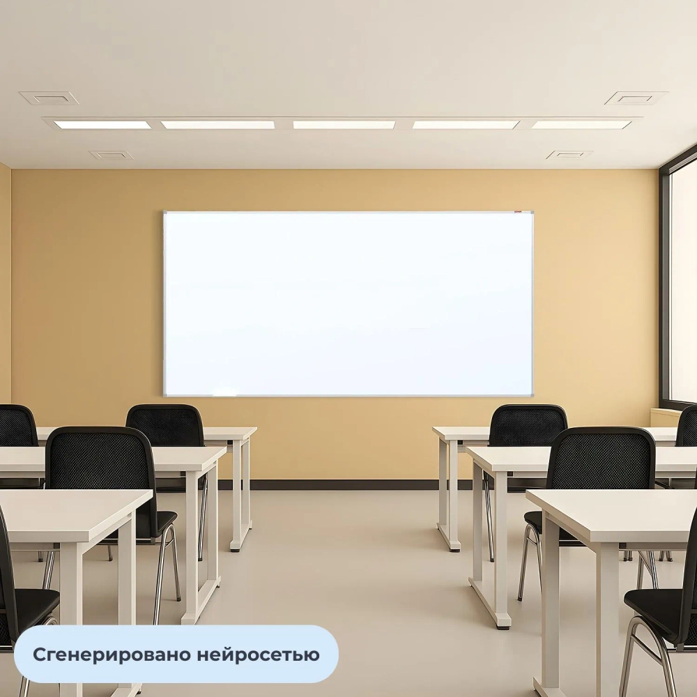 Доска магнитно-маркерная 120х240 см КОМУС в алюм. проф., лак