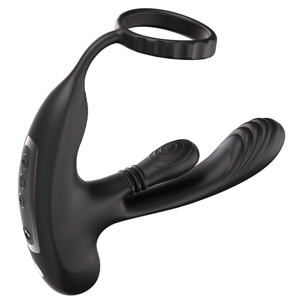 Вибромасcажер простаты с технологией массажа на 360° и пультом ДУ Amovibe Hero Prostate Rubbing & Vibration
