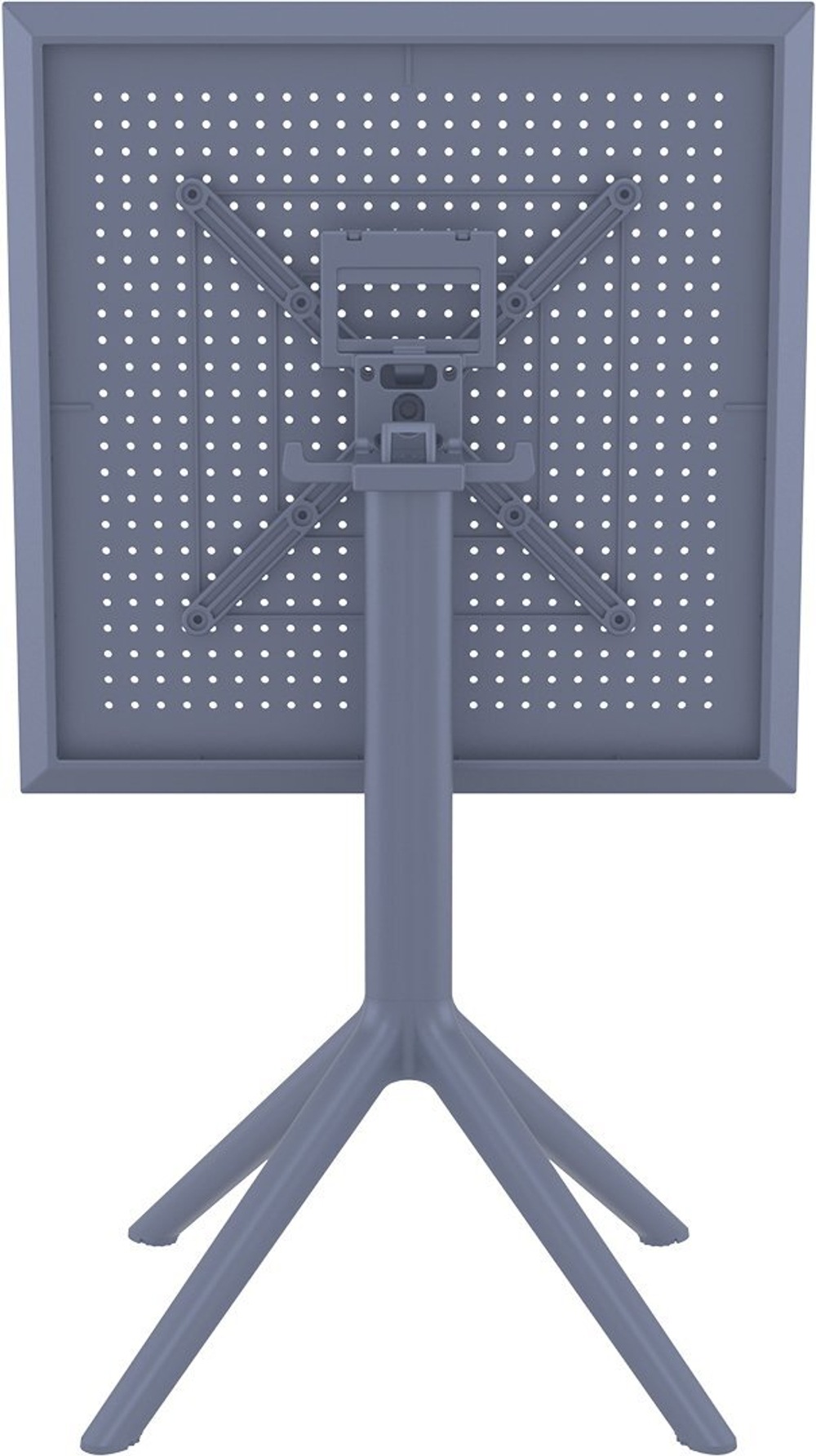 Стол пластиковый складной Siesta Contract Sky Folding Table 60, темно-серый