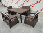 Обеденная мебель для кафе под ротанг Yalta Family Set