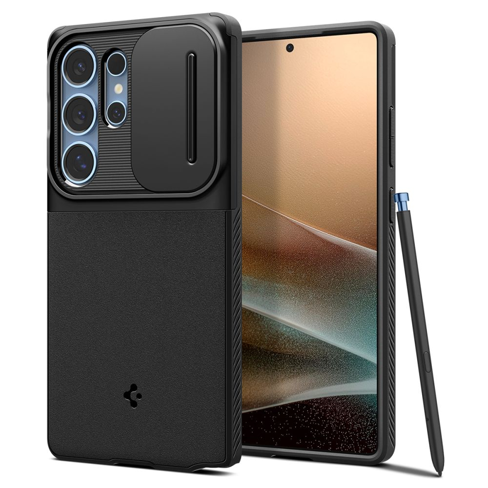 Чехол Spigen Optik Armor с защитой камеры для Galaxy S25 Ultra Black