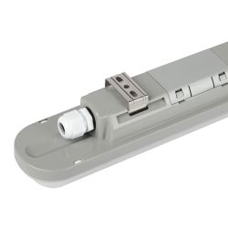 Линейный светодиодный светильник ЭРА SPP-202-0-65K-L48 48Вт 6500К IP65 1500 матовый транзит гарантия 5 лет | Линейные светодиодные светильники IP65