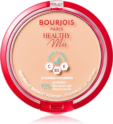 Bourjois Healthy Mix - Пудра матирующая, придающая коже сияющий вид оттенок 02 Vanilla, 10 g