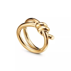 Кольцо из жёлтого золота 18k,Tiffany 💠Knot два оборота