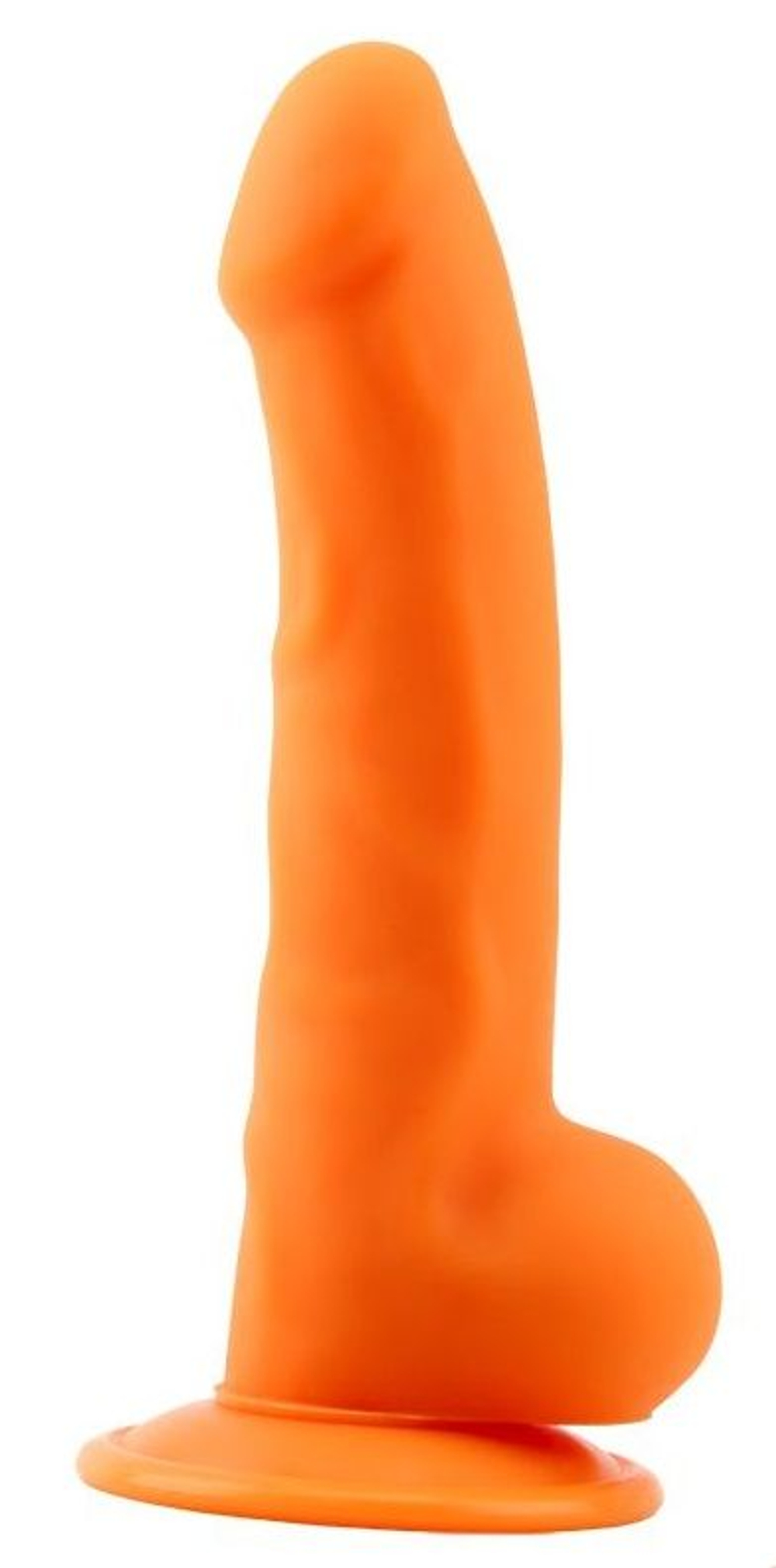 Оранжевый фаллоимитатор Norman.P - 21,5 см. (Цвет: оранжевый)