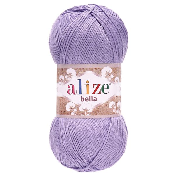 Пряжа Alize (Ализе) Bella 100 / уп.5 мот. по 100 г, 360м, 158 лаванда A