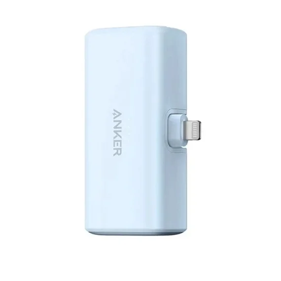 Внешний аккумулятор Anker 621 встроенный складной разъем Lightning, 12W 5000mah, Голубой