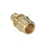 Муфта для PE-X труб аксиальная латунь Дн 25х1/2" НР РОС