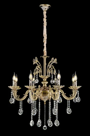 Люстра подвесная NewRgy 8556/8BR BRONZE, 8×40 Вт, бронзовая