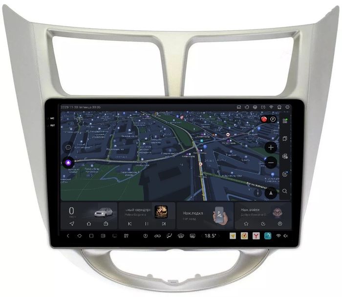 Магнитола для Hyundai Solaris 2010-2016 - Kuberg DUDU7 OL-9707 QLed+2K, Android 13, Быстрейшая,UIS7870 (DUDU7), CarPlay, SIM-слот