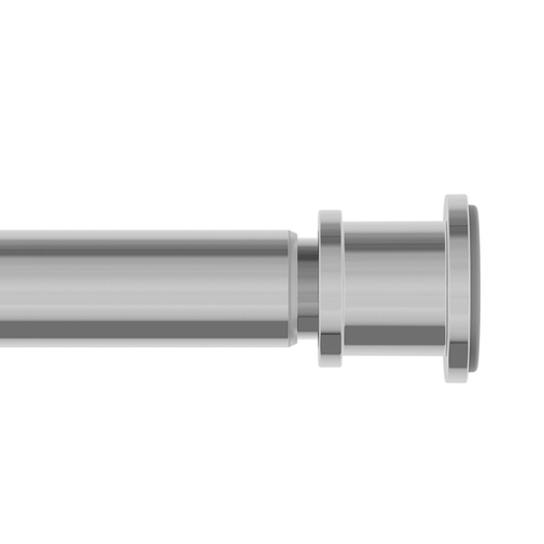 Карниз для ванной хром глянцевый 1,10*-2,00 см  Элеганте (Elegante) IDDIS  RSC0120i14 без колец