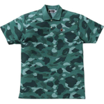 A Bathing Ape Bathing Ape Head Series Polo Shirt зеленый