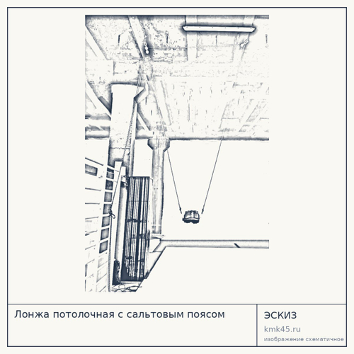 Лонжа потолочная с сальтовым поясом — от 44 000 ₽