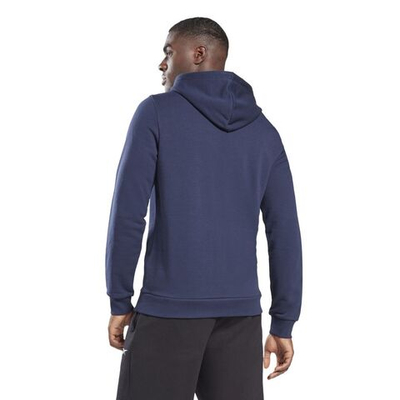 Мужская теннисная кофта Reebok Identity Big Logo Hoodie - vector navy