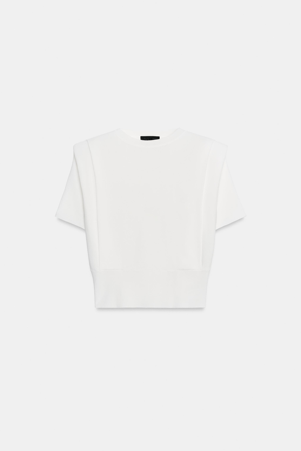 ТРИКОТАЖНЫЙ ТОП С ПОДПЛЕЧНИКАМИ — ZARA