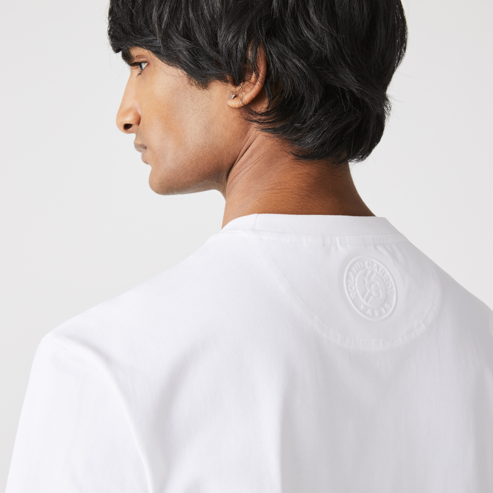 Мужская теннисная футболка Lacoste SPORT Short Sleeve T-Shirt RG - white