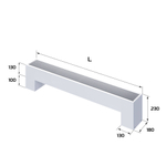 Конвектор напольный Royal Thermo STEP-130/180/1800-2-N-WT-LG-NA