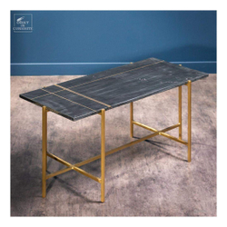 Столик Coffee tableЖурнальный столик 93х42 Н40 Objet de Curiosite Черный / Латунь