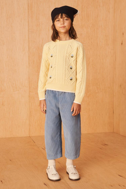 ZARA СВИТЕР С ВЫШИВКОЙ - LIMITED EDITION, ЖЕЛТЫЙ