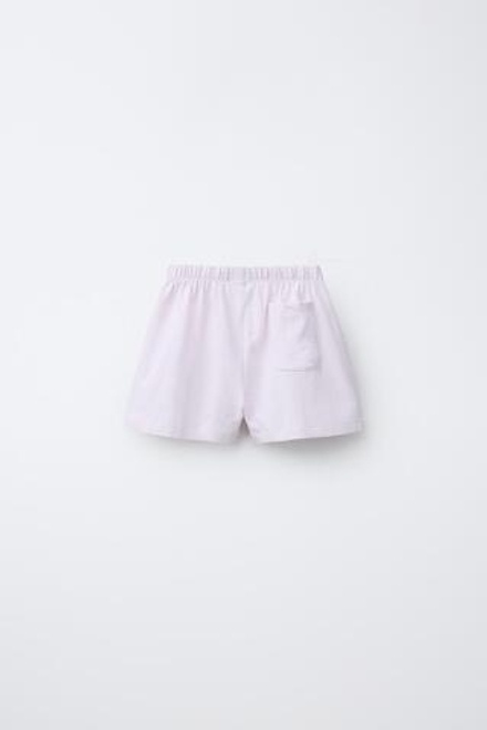 ZARA БАЗОВЫЕ ШОРТЫ, РОЗОВЫЙ