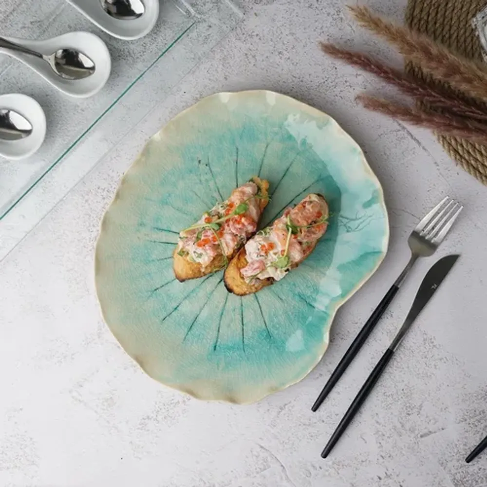 Блюдо для подачи 27,5*22,5 см h2,5 см Sea Blue Frutti di Mare P.L. [1]