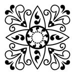 Текстурный лист Craft&Clay TSN, 34 элемент Изящный цветок