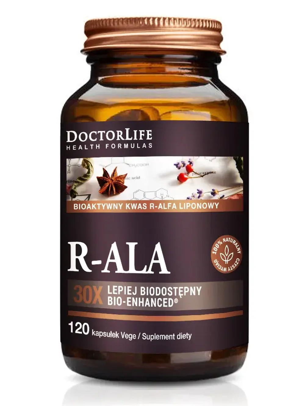 Doctor Life - Биоактивный R-ALA 261 мг, 120 капсул