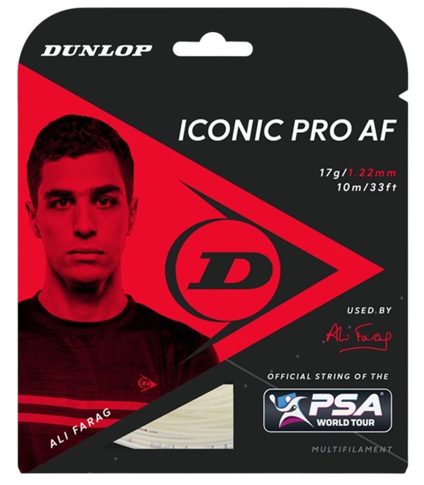 Squash strings Dunlop Iconic Pro AF (10 m) - natural