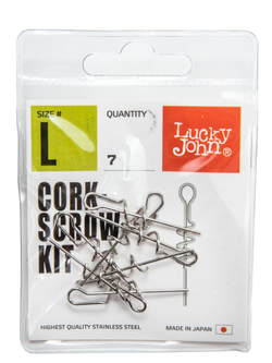 Спирали LJ Pro Series CORKSCROW KIT L для крепления силиконовых приманок 7шт.