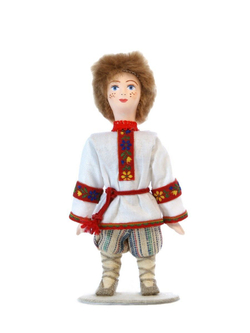 Кукла коллекционная деревенский Мальчик