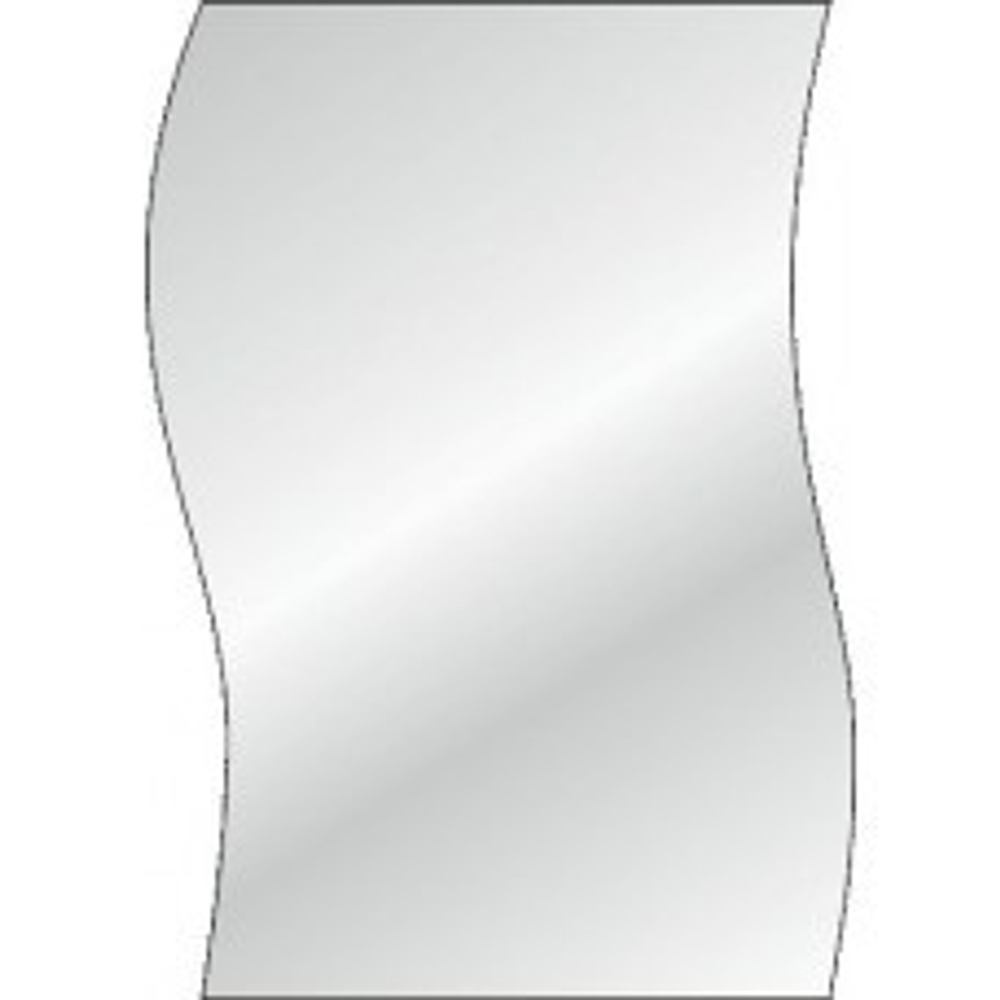 Зеркало №5 "Волна"  635х530 с полочкой 450х120