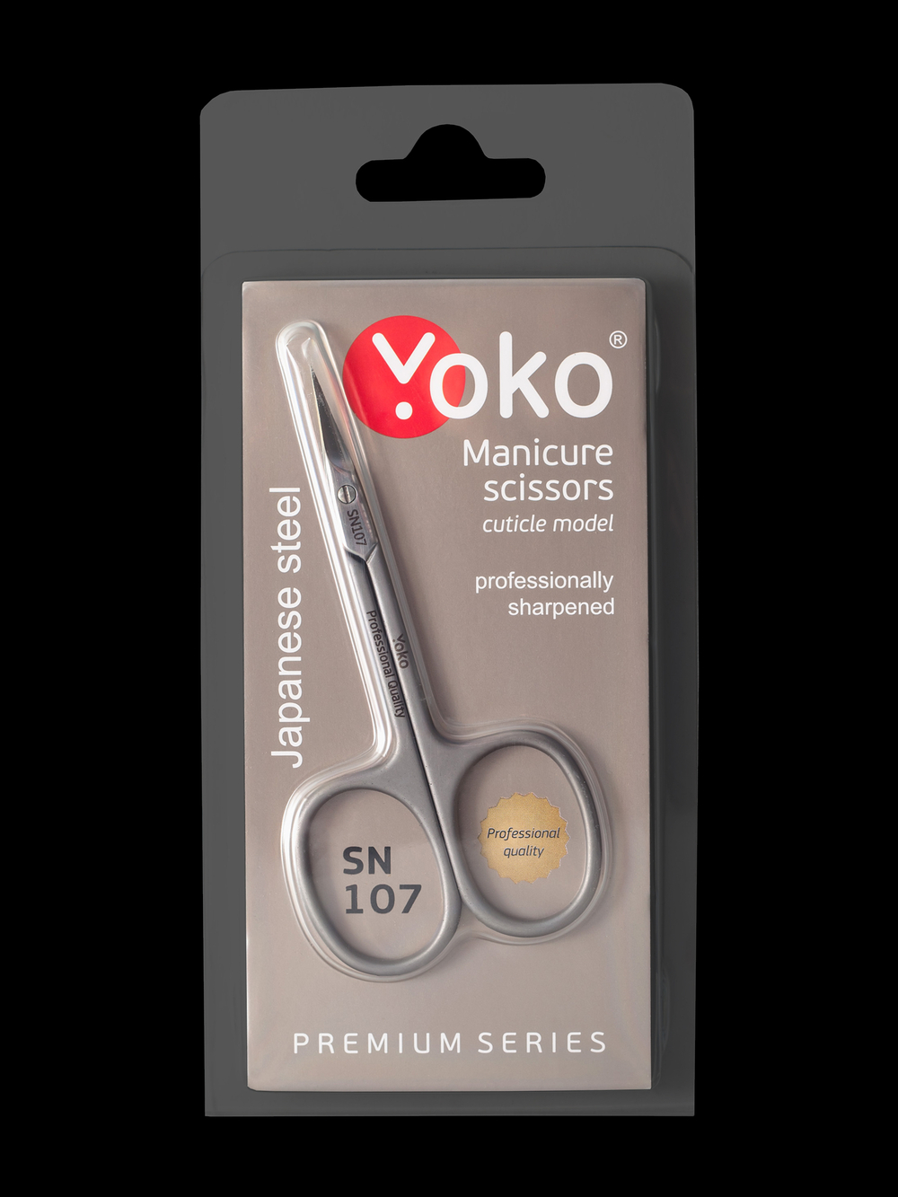 Ножницы Yoko SN 107 для кутикулы серия Premium с лезвием 9 мм.