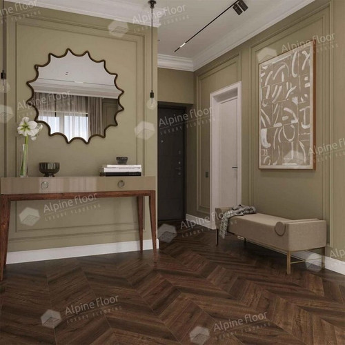 SPC ламинат Alpine Floor - Chevron Дуб Мокка (ECO 18-12)
