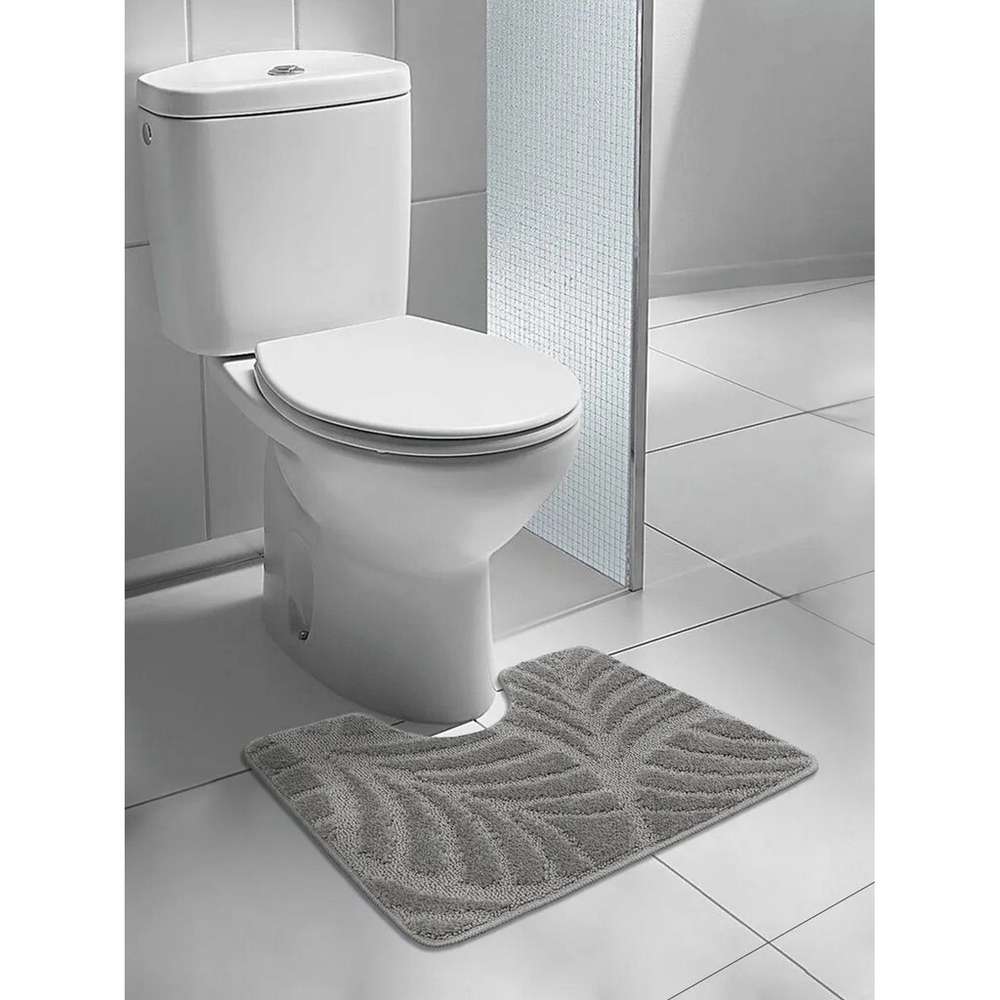 Коврики д/туалета Актив icarpet 50*60  пепельный (01)