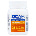 Zicam, Cold Remedy, RapidMelts®, с цитрусовым вкусом, 25 быстрорастворимых таблеток