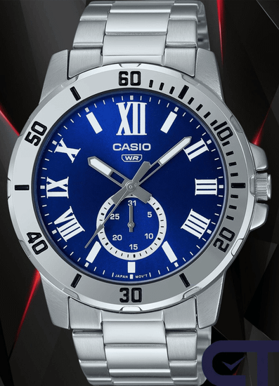 Casio MTP-VD200D-2B — мужские наручные часы