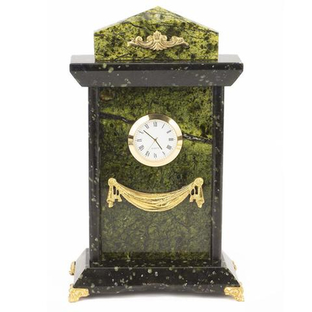 Часы с аксельбантом змеевик бронза 150х70х240 мм 1750 гр.  R 118101?