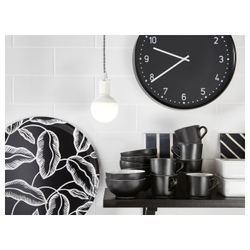 IKEA BONDIS (ИКЕА БОНДИС) — Настенные часы, черные, 38 см, фото 6