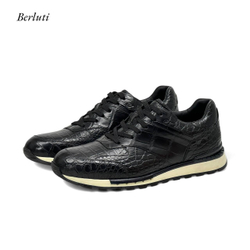 Кроссовки Berluti из кожи крокодила