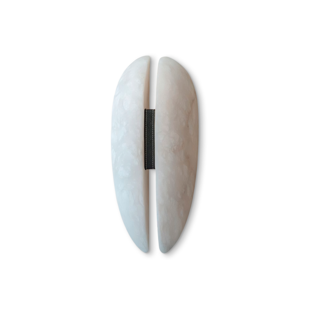 Wall design lamp Luna Alabaster by Mooiehome