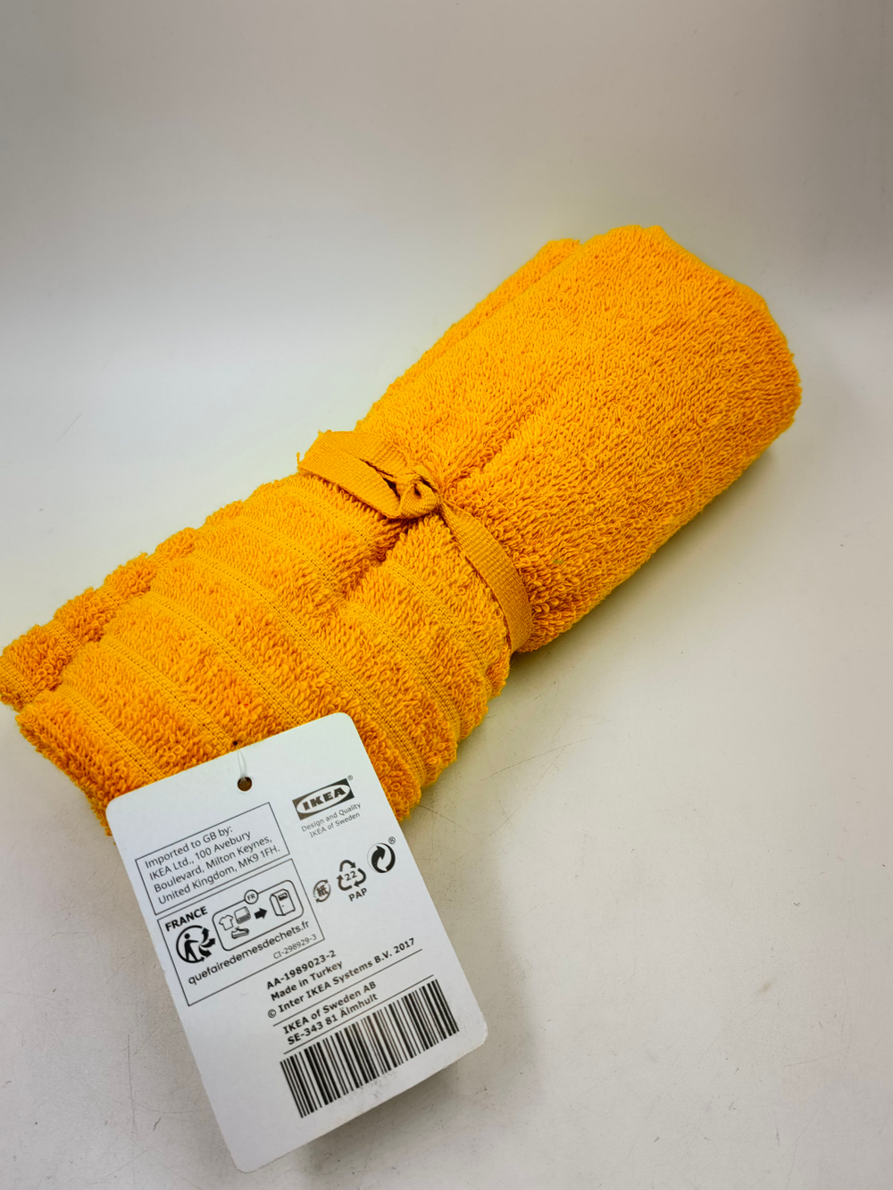 Полотенце для рук, VAGSJON IKEA золотисто-желтое, 40x70 см 1 шт ( Из Финляндии)