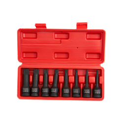 ST243 Набор головок ударных ROSSVIK 1/2", Spline M5-M18, 8 предметов