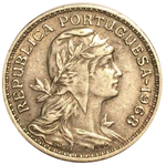 50 сентаво Португальская Республика (1911-1969) 1968 год, Португалия. aUNC