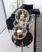 Pendant design lamp   Bolle by Giopato & Coombes (3 lampshade ,  прямоугольное mount)