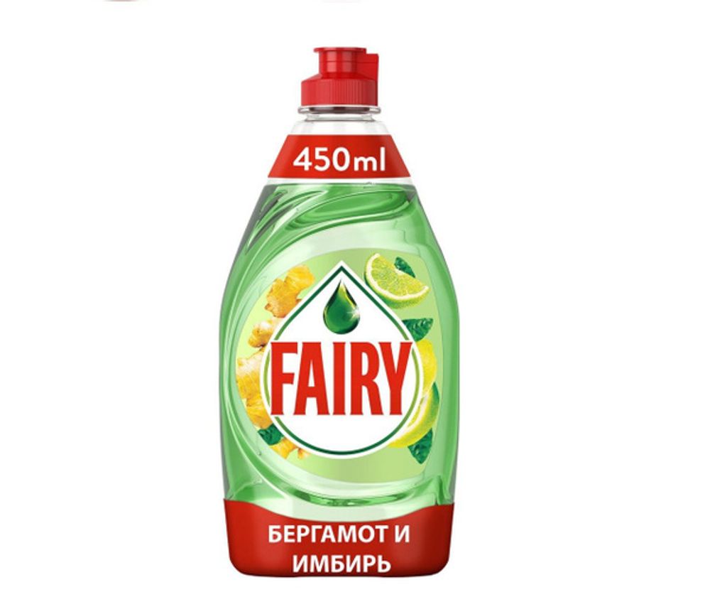Средство Фейри Pure&Clean 450мл Бергамот и Имбирь
