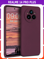 Мягкий Soft Touch чехол из силикона для REALME 14 PRO PLUS с бархатной подкладкой