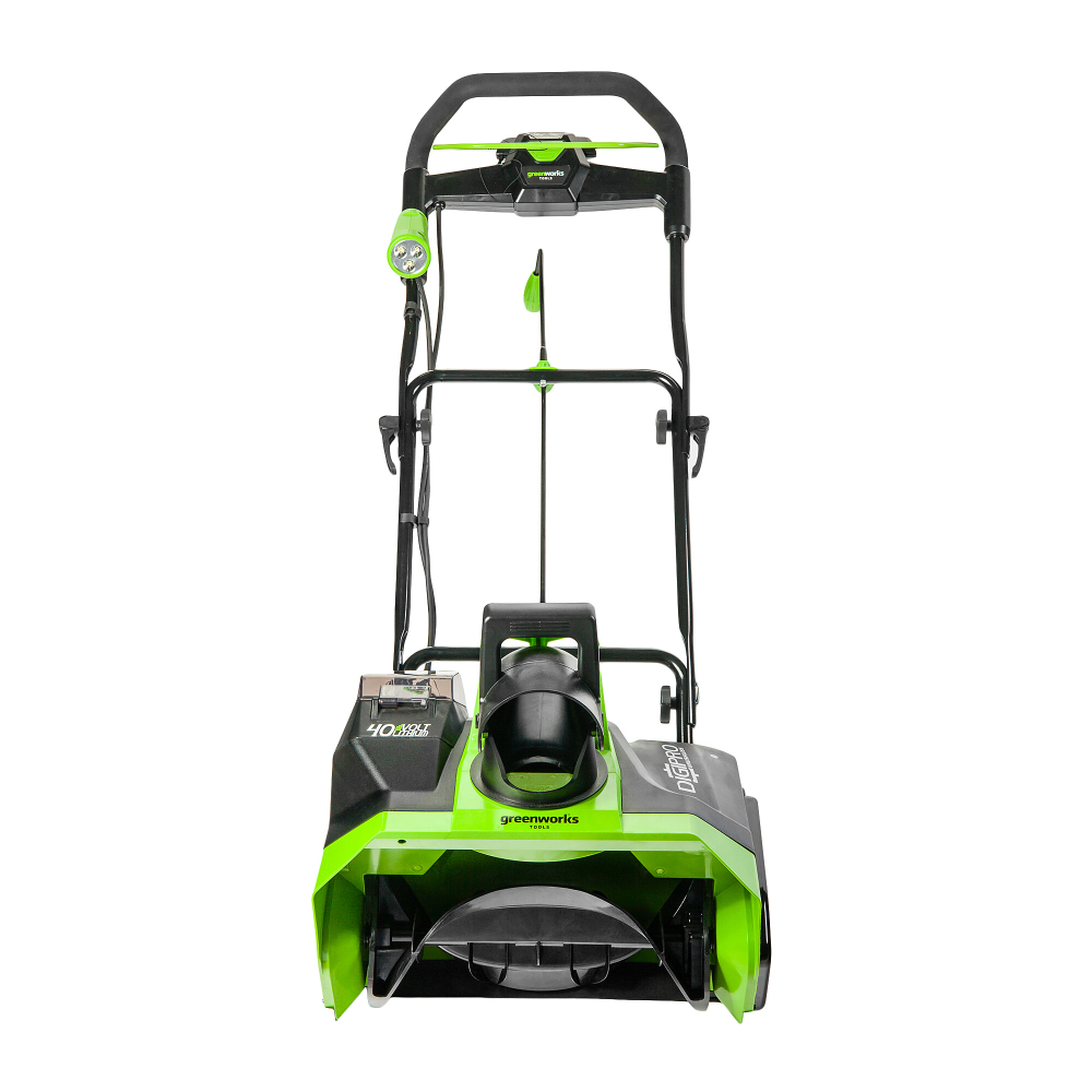 Снегоуборщик аккумуляторный GreenWorks GD40ST 40V 2600007, бесщеточный, без АКБ и ЗУ, ширина 51, высота 25, выброс 6м.